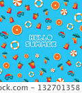 hello summer holiday pattern background 132701358