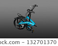 Folded folding bike. 132701370