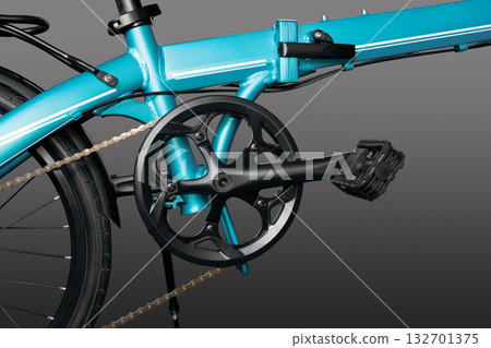 Folding bicycle frame. Folding bicycle frame. 132701375