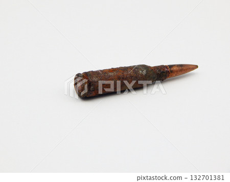 Rusty weapon cartridge. 132701381