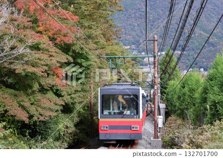 關東地區最古老的纜車，箱根登山纜車，中強羅站 - 公園上站 132701700