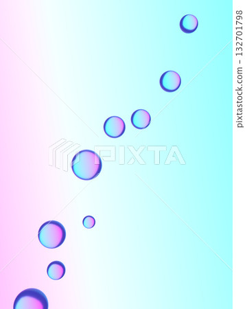 Liquid balls or spheres. Abstract gradient background. Abstract liquid shapes. Soft gradient colors 132701798