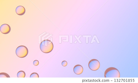 Liquid balls or spheres. Abstract gradient background. Abstract liquid shapes. Soft gradient colors Liquid balls or spheres. Abstract gradient background. Abstract liquid shapes. Soft gradient colors 132701855