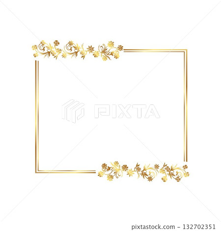 Square Frame Golden warm gold border frame free vector illustration Square Frame Golden warm gold border frame free vector illustration 132702351