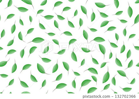 Green leaves seamless pattern, vector illustration for wallpaper and background. Green leaves seamless pattern, vector illustration for wallpaper and background. 132702366