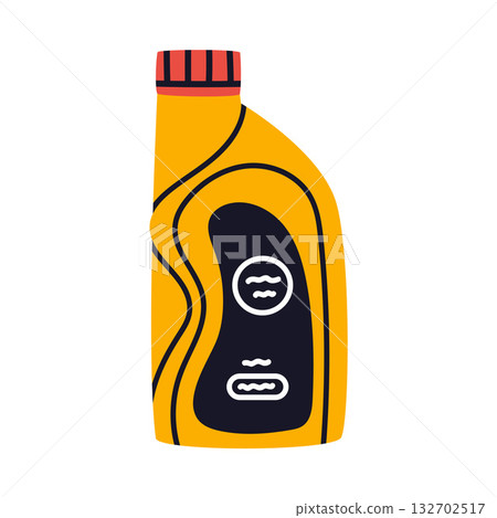 Gasoline and Fuel Bottle for Carrying Petrol Vector Illustration 132702517
