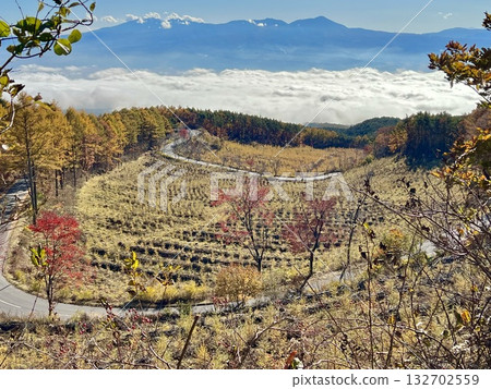 秋天的高地驅動器 132702559