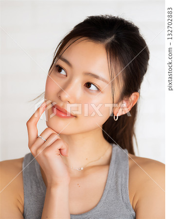 一位沉思女性的肖像 132702883