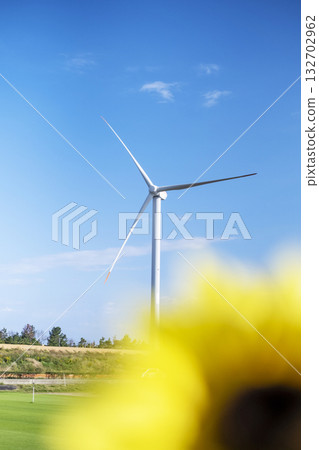 風車風景 - 夏季圖片素材(鳥取縣北榮町) 風車風景 - 夏季圖片素材(鳥取縣北榮町) 132702962