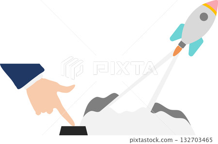 Illustration of starting a new business Illustration of starting a new business 132703465