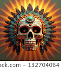 Intricate Day of the Dead Skull 132704064