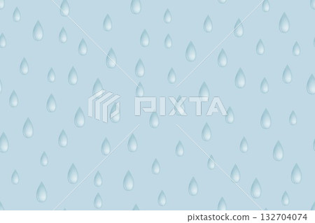 Gradient blue and white water drops seamless pattern design on light blue background. Gradient blue and white water drops seamless pattern design on light blue background. 132704074