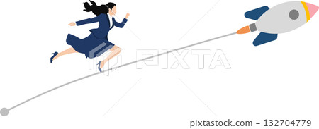 女商人創辦新企業的插圖 女商人創辦新企業的插圖 132704779