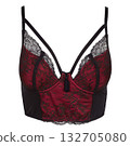 Red and Black Lace Bralette with Straps Red and Black Lace Bralette with Straps 132705080
