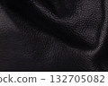 Black Leather Texture with Natural Wrinkles and Grain Black Leather Texture with Natural Wrinkles and Grain 132705082