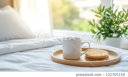 Confident Young Man Smiling in Modern Cafe with Stylish Interior and Friendly Atmosphere Confident Young Man Smiling in Modern Cafe with Stylish Interior and Friendly Atmosphere 132705158