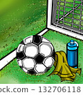 足球場的景色 132706118