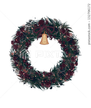 聖誕花環 聖誕花環 132706172
