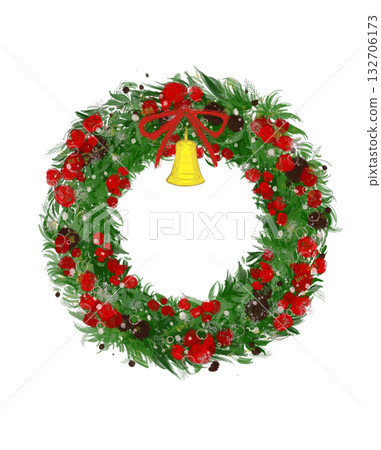 聖誕花環 132706173