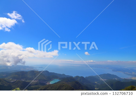 View from the observation deck at the summit of Mt. Myokendake 132706710