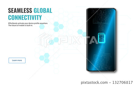 Seamless global connectivity with eSIM technology for easier device activation anywhere. 132706817