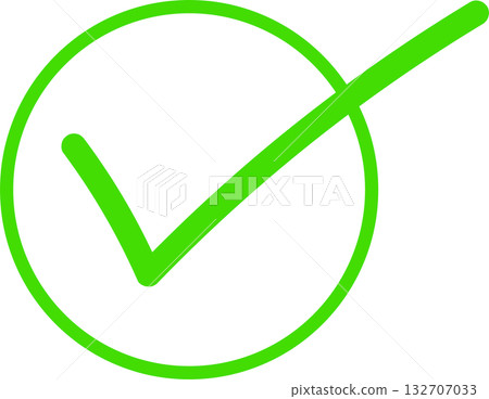 Check mark and cross symbols  132707033