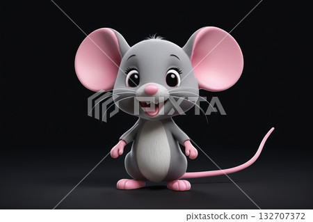 可爱卡通老鼠形象素材 可爱卡通老鼠形象素材 132707372