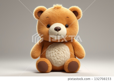 可爱小熊毛绒玩具特写 132708153