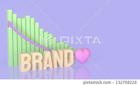The Brand for Product or marketing concept 3d Rendering. 132708228