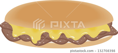 費城牛肉起司三明治 132708398