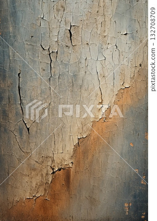 Cracked textured wall. Background design. Generative Ai 132708709