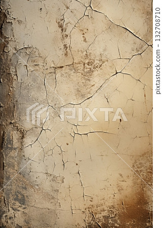 Cracked textured wall. Background design. Generative Ai 132708710