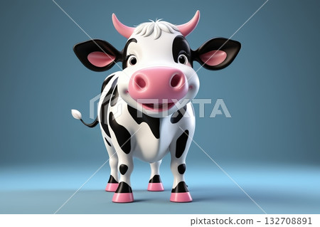卡通奶牛形象素材 卡通奶牛形象素材 132708891