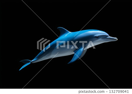 Close-up of a blue dolphin 132709041