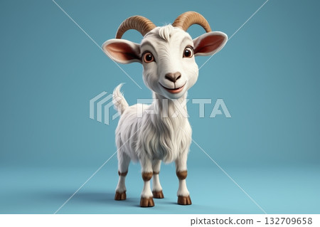 卡通山羊形象素材 卡通山羊形象素材 132709658