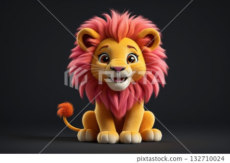 卡通小狮子形象 卡通小狮子形象 132710024