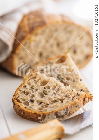 Sliced baked bread. Sliced baked bread. 132710151