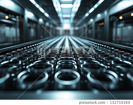 Mass production of drink cans in a factory setting. progress runs on precision. AI Generated. Mass production of drink cans in a factory setting. progress runs on precision. AI Generated. 132710169