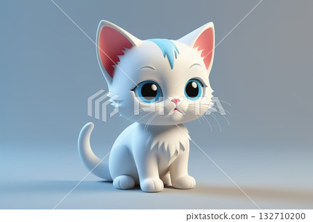 可爱卡通小猫形象素材 可爱卡通小猫形象素材 132710200