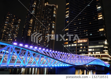 Reimei Bridge and skyscrapers Reimei Bridge and skyscrapers 132710531