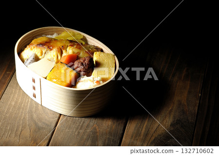 Grilled fish lunch 132710602