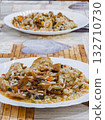 Wild mushrooms sauteed with garlic and parsley in olive oil. Mediterranean cuisine 132710730