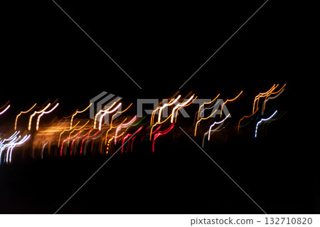 Abstract light movements at night for background and concept Abstract light movements at night for background and concept 132710820