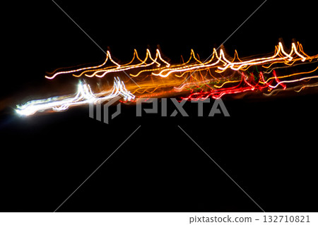 Abstract light movements at night for background and concept Abstract light movements at night for background and concept 132710821