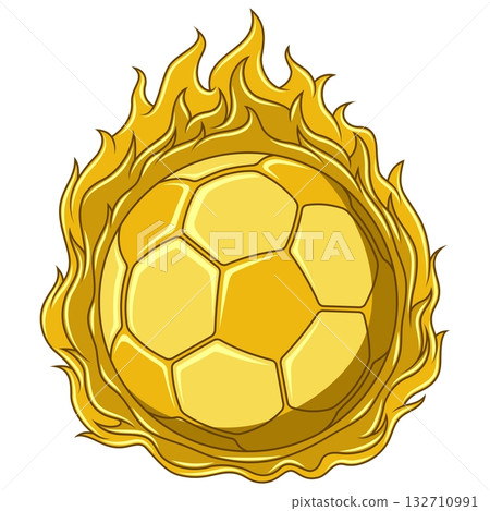 Soccer Ball on Fire Soccer Ball on Fire 132710991