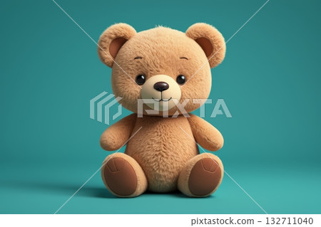 Still life close-up of a brown bear toy 132711040