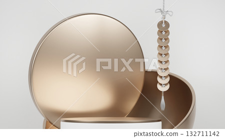 The Stage podium for products decoration suitable .3D rendering 132711142