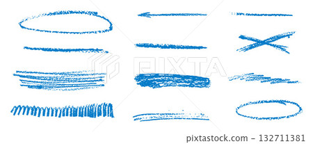 Blue underline crayons elements. Line graphite pencil brush stroke textured. Chalk or charcoal strikethrough marks set. Hand pen drawn highlight and emphasis. Vector scribble dividers on transparent Blue underline crayons elements. Line graphite pencil brush stroke textured. Chalk or charcoal strikethrough marks set. Hand pen drawn highlight and emphasis. Vector scribble dividers on transparent 132711381