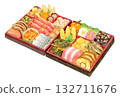 Watercolor illustration of New Year's dishes Watercolor illustration of New Year's dishes 132711676