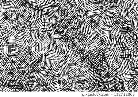 seamless pattern with hand drawn lines 132711863